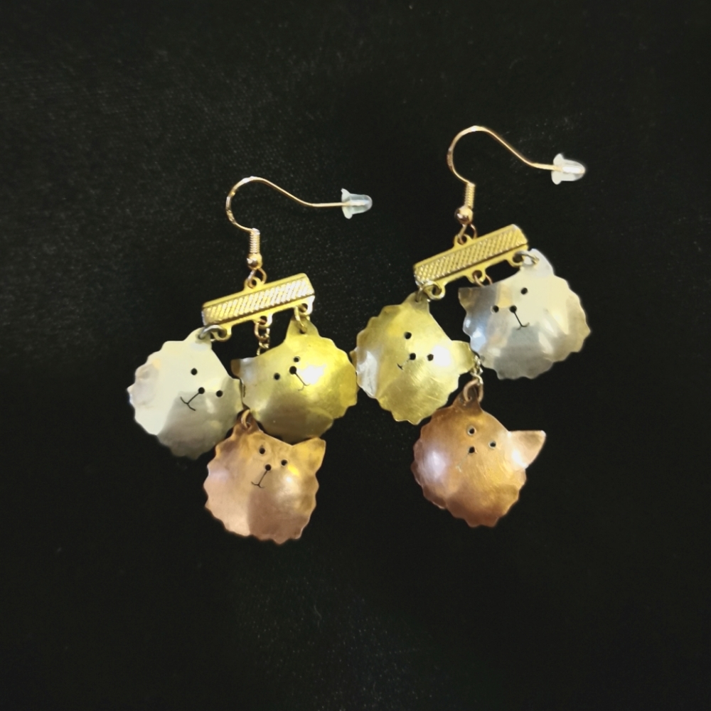 CAT (OR DOG?) EARRINGS (You choose)